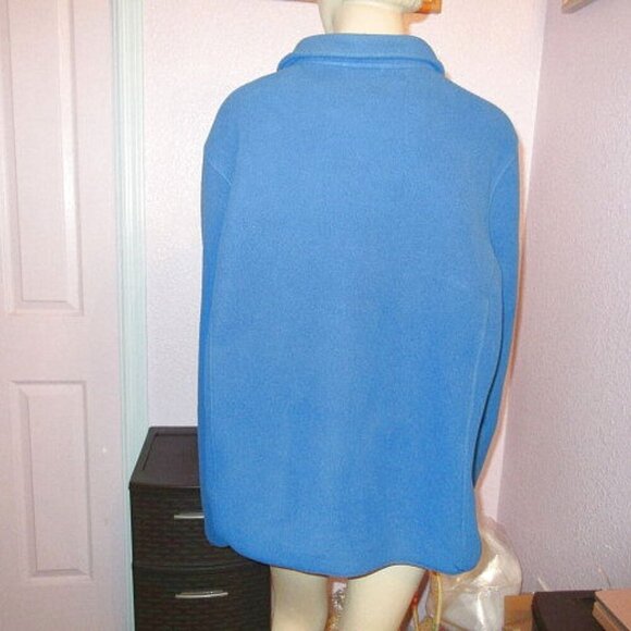 LL Bean Men's Jacket Size XL Blue Fleece Trail Full Zip Outdoor Hiking Layer - Picture 8 of 11